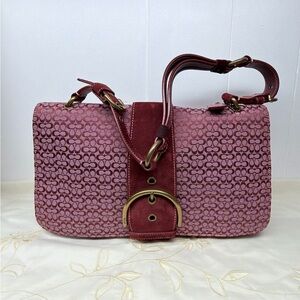 Coach Soho Signature Buckle Flap Shoulder Bag